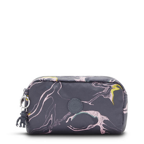 Plecaki Kipling Gleam Printed Pouch Srebrne | PL 1075GS